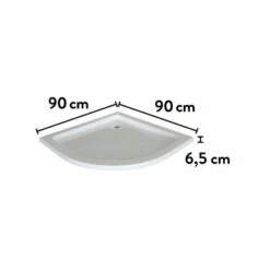 Baliv Duschwanne DW-90.10 R Viertelkreis 90 Cm X 90 Cm 7 Baliv Duschwanne DW-90.10 R Viertelkreis 90 Cm X 90 Cm -Grohe Geschäft 007874119278 VM01 150621 L