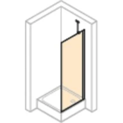 Hüppe Seitenwand Design Pure Für Schwingtür BxH: 90 Cm X 200 Cm Silber Matt -Grohe Geschäft 01105 2438 HPUVR8P10MAK 20 2