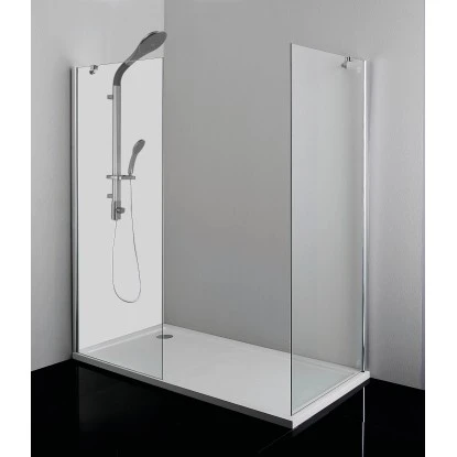 Seitenwand Sanoflex 6 Mm Chrom 75 Cm X 195 Cm 2 Seitenwand Sanoflex 6 Mm Chrom 75 Cm X 195 Cm – Bild 2