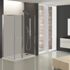 Flügeltür Sanoflex 6 Mm Chrom 140 Cm X 195 Cm -Grohe Geschäft 049 201036 201037 201038 6 2