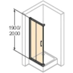 Hüppe Gleittüreckeinstieg EasyEntry 2-tlg. 1/2 BxH: 80 Cm X 200 Cm L Silber HoGl 17 Hüppe Gleittüreckeinstieg EasyEntry 2-tlg. 1/2 BxH: 80 Cm X 200 Cm L Silber HoGl -Grohe Geschäft 05501 2438 HPUV2C251NUB 21 2