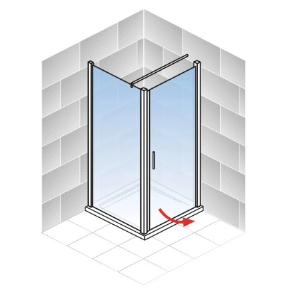 Schulte ExpressPlus Drehtür Inkl. Seitenwand AlexaStyle2.0 80 X 80 X 192 Cm 5 Schulte ExpressPlus Drehtür Inkl. Seitenwand AlexaStyle2.0 80 X 80 X 192 Cm – Bild 5