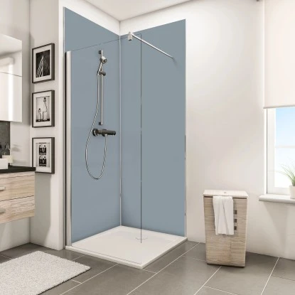 Schulte ExpressPlus DecoDesign Duschrückwand Set Ecke Dekor Hellgrau 2 Schulte ExpressPlus DecoDesign Duschrückwand Set Ecke Dekor Hellgrau – Bild 2