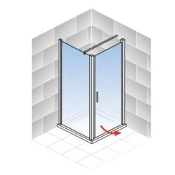 Schulte ExpressPlus Drehtür Seitenwand Mit Duschwanne AlexaStyle2.0 80 X 80 -Grohe Geschäft 060991064418 2053 064418 5