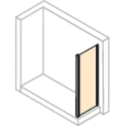 Hüppe Seitenwand EasyEntry Für Gleittür BxH: 70 Cm X 200 Cm Silber Hochglanz -Grohe Geschäft 06610 2438 HPUV1C254NUC 20 1