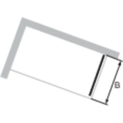 Hüppe Seitenwand EasyEntry Für Gleittür BxH: 70 Cm X 200 Cm Silber Hochglanz -Grohe Geschäft 06610 2438 HPUV2C254NUC 21 1