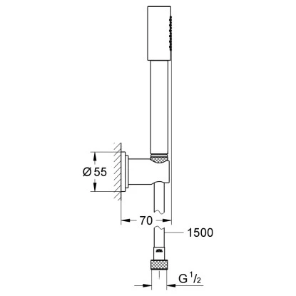 Grohe Wandhalter-Set Sena 2 Grohe Wandhalter-Set Sena – Bild 2