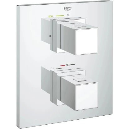 Grohe Thermostat Brausearmatur Grohtherm Cube Chrom 1 Grohe Thermostat Brausearmatur Grohtherm Cube Chrom