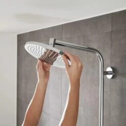 Hansgrohe Duschsystem Crometta S Showerpipe 240 EcoSmart Chrom/Weiß M. Umsteller 11 Hansgrohe Duschsystem Crometta S Showerpipe 240 EcoSmart Chrom/Weiß M. Umsteller -Grohe Geschäft 158692 2744 A 02