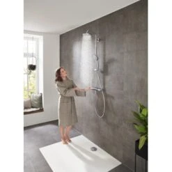 Hansgrohe Showerpipe Croma 160 1jet Mit Thermostat Chrom -Grohe Geschäft 1 Modell 1200 27135000 tif