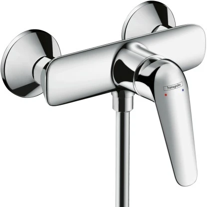 Hansgrohe Einhebel-Brausearmatur Novus Aufputz Chrom 1 Hansgrohe Einhebel-Brausearmatur Novus Aufputz Chrom