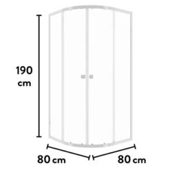 Baliv Duschkabine DUK-80.20R 80 Cm X 80 Cm Chrom 19 Baliv Duschkabine DUK-80.20R 80 Cm X 80 Cm Chrom -Grohe Geschäft 250312107720 VM01 190221 L