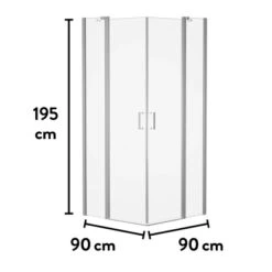 Baliv Duschkabine DUK-90.50E 90 Cm X 90 Cm Chrom 25 Baliv Duschkabine DUK-90.50E 90 Cm X 90 Cm Chrom -Grohe Geschäft 250312107799 VM01 190221 L