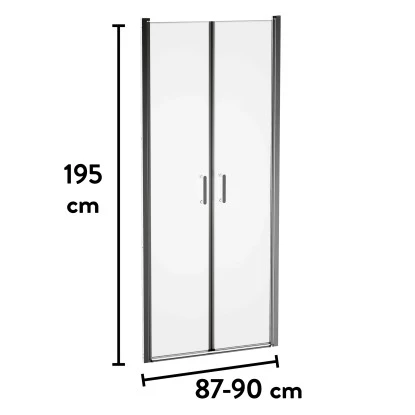 Baliv Dusch-Pendeltür DUK-90.61P 87-90 Cm X 195 Cm Chrom 10 Baliv Dusch-Pendeltür DUK-90.61P 87-90 Cm X 195 Cm Chrom – Bild 10