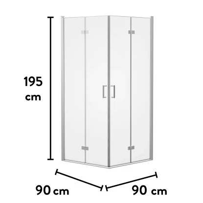 Baliv Duschkabine DUK-90.70E 90 Cm X 90 Cm Chrom 11 Baliv Duschkabine DUK-90.70E 90 Cm X 90 Cm Chrom – Bild 11