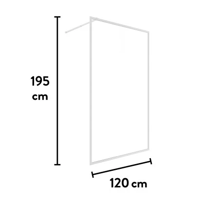 Baliv Duschabtrennung Walk-In DUK-120.80 120 Cm X 195 Cm Chrom 10 Baliv Duschabtrennung Walk-In DUK-120.80 120 Cm X 195 Cm Chrom – Bild 10