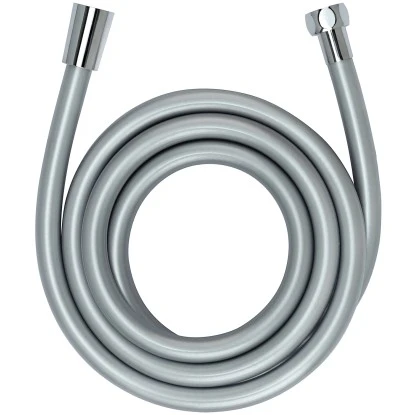 Wenko Duschschlauch 175 Cm Kunststoff Silber Messing-Anschlüsse Verchromt 2 Wenko Duschschlauch 175 Cm Kunststoff Silber Messing-Anschlüsse Verchromt – Bild 2