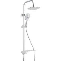 Schütte Überkopf-Brauseset Aquastar Umsteller Seitlich Chrom-Weiß