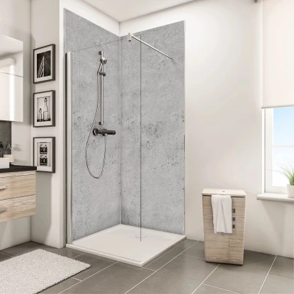 Schulte DecoDesign Duschrückwand Dekor Stein Grau Hell 255 X 100 Cm 3 Schulte DecoDesign Duschrückwand Dekor Stein Grau Hell 255 X 100 Cm – Bild 3