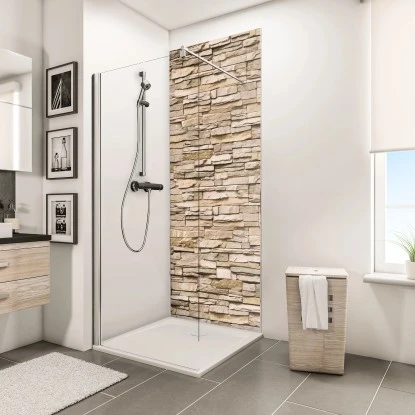 Schulte DecoDesign Duschrückwand Dekor Stein Verbl. Hell 255 X 100 Cm 1 Schulte DecoDesign Duschrückwand Dekor Stein Verbl. Hell 255 X 100 Cm