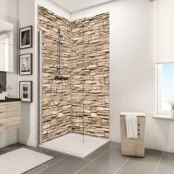 Schulte DecoDesign Duschrückwand Dekor Stein Verbl. Hell 255 X 100 Cm 5 Schulte DecoDesign Duschrückwand Dekor Stein Verbl. Hell 255 X 100 Cm -Grohe Geschäft 32020 2053 4060991008757 7