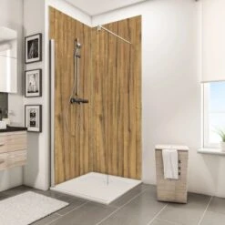 Schulte DecoDesign Duschrückwand Dekor Schwarzwaldeiche Hell 255 X 100 Cm -Grohe Geschäft 32020 2053 4060991008795 7