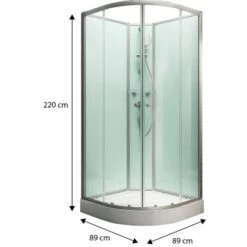 Schulte Komplettduschkabine Kreta II Alu-Natur Hellgrün 89x89x202 Cm 9 Schulte Komplettduschkabine Kreta II Alu-Natur Hellgrün 89x89x202 Cm -Grohe Geschäft 32020 2053 4060991009747 1 2
