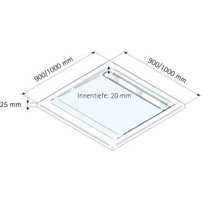 Schulte Duschwanne Mit Rinne Chromoptik Extraflach 100 X 100 Cm 2 Schulte Duschwanne Mit Rinne Chromoptik Extraflach 100 X 100 Cm – Bild 2
