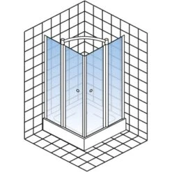 Schulte Eckeinstieg Mit Drehfalttür Garant Echtglas Chrom-Optik 90 Cm X 90 Cm 10 Schulte Eckeinstieg Mit Drehfalttür Garant Echtglas Chrom-Optik 90 Cm X 90 Cm -Grohe Geschäft 32020 2053 4060991033902 5