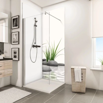 Schulte ExpressPlus Duschrückwand DecoDesign "Zen Steine & Gras" 210 X 90 Cm 1 Schulte ExpressPlus Duschrückwand DecoDesign "Zen Steine & Gras" 210 X 90 Cm