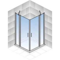 Schulte ExpressPlus Eckeinstieg 4-tlg. AlexaStyle2.0 Alunatur 80x80x192cm 9 Schulte ExpressPlus Eckeinstieg 4-tlg. AlexaStyle2.0 Alunatur 80x80x192cm -Grohe Geschäft 32020 2053 4060991037672 5