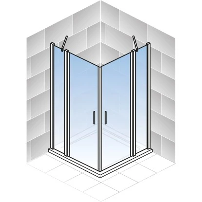 Schulte ExpressPlus Eckeinstieg 4-tlg. AlexaStyle2.0 Alunatur 80x80x192cm 4 Schulte ExpressPlus Eckeinstieg 4-tlg. AlexaStyle2.0 Alunatur 80x80x192cm – Bild 4