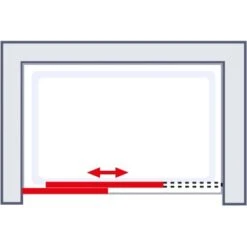 Schulte ExpressPlus Gleittür In Nische MasterClass Links Chromoptik 120x200cm -Grohe Geschäft 32020 2053 4060991038440 6