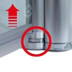 Schulte ExpressPlus Drehtür In Nische Garant Alu Natur Links 200x80cm 18 Schulte ExpressPlus Drehtür In Nische Garant Alu Natur Links 200x80cm -Grohe Geschäft 3342 2053 HebSenk Profil 2