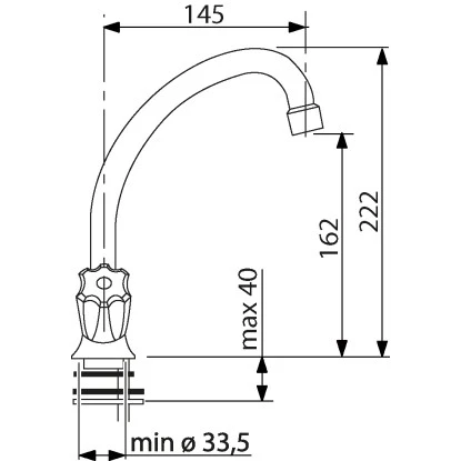 Sanitop-Wingenroth Zweigriff-Waschbeckenarmatur Standard Plus Chrom 2 Sanitop-Wingenroth Zweigriff-Waschbeckenarmatur Standard Plus Chrom – Bild 2