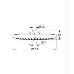 Grohe QuickFix Kopfbrause Vitalio Start Ø 25 Cm Chrom 5 Grohe QuickFix Kopfbrause Vitalio Start Ø 25 Cm Chrom -Grohe Geschäft 4005176728600 4520 3