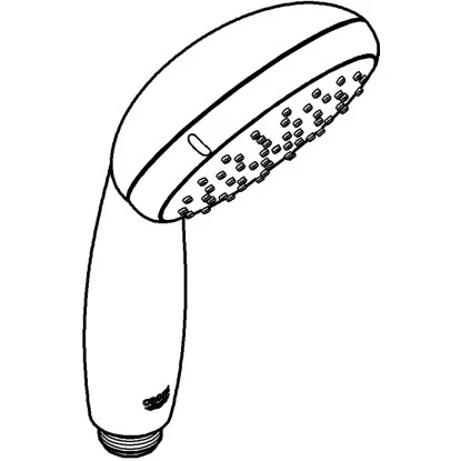 Grohe QuickFix Handbrause Vitalio Start 100 Schwarz 2 Strahlarten 4 Grohe QuickFix Handbrause Vitalio Start 100 Schwarz 2 Strahlarten – Bild 4