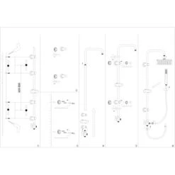 AquaSu Duschsystem Proda Mit 1 Strahlart Eckig Chrom -Grohe Geschäft 4006596723299 723299 87