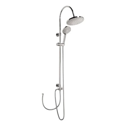 AquaSu Duschsystem Pitus Mit 4 Strahlarten Rund Chrom 1 AquaSu Duschsystem Pitus Mit 4 Strahlarten Rund Chrom