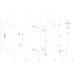 AquaSu Duschsystem Pitus Mit 4 Strahlarten Rund Chrom 5 AquaSu Duschsystem Pitus Mit 4 Strahlarten Rund Chrom -Grohe Geschäft 4006596723336 723336 87
