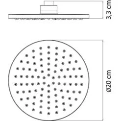 AquaSu Kopfbrause Oratio Ø 20 Cm Chrom 5 AquaSu Kopfbrause Oratio Ø 20 Cm Chrom -Grohe Geschäft 4006596724319 724319 47