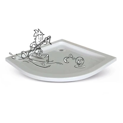 Baliv Duschwanne DW-90.10 R Viertelkreis 90 Cm X 90 Cm 2 Baliv Duschwanne DW-90.10 R Viertelkreis 90 Cm X 90 Cm – Bild 2