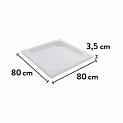 Baliv Duschwanne DW.80.30 E Quadratisch 80 Cm X 80 Cm -Grohe Geschäft 4007874119322 VM01 150621