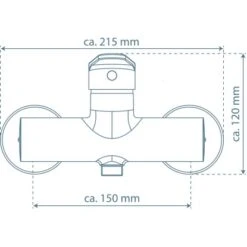 Schütte Duscharmatur Futura Chrom 7 Schütte Duscharmatur Futura Chrom -Grohe Geschäft 4008431180403 2759 99