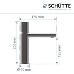 Schütte Waschtischarmatur New York Graphit Matt 16 Schütte Waschtischarmatur New York Graphit Matt -Grohe Geschäft 4008431336121 2759 13
