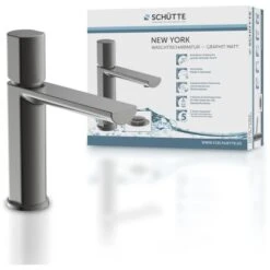 Schütte Waschtischarmatur New York Graphit Matt 13 Schütte Waschtischarmatur New York Graphit Matt -Grohe Geschäft 4008431336121 2759 3