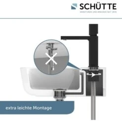 Schütte Waschtischarmatur New York Schwarz Matt 18 Schütte Waschtischarmatur New York Schwarz Matt -Grohe Geschäft 4008431336169 2759 15