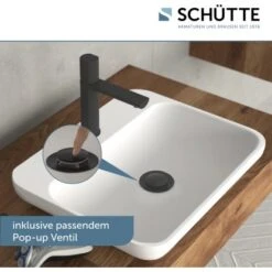 Schütte Waschtischarmatur New York Schwarz Matt 19 Schütte Waschtischarmatur New York Schwarz Matt -Grohe Geschäft 4008431336169 2759 16