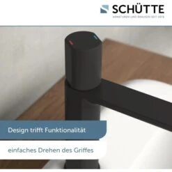 Schütte Waschtischarmatur New York Schwarz Matt 20 Schütte Waschtischarmatur New York Schwarz Matt -Grohe Geschäft 4008431336169 2759 17