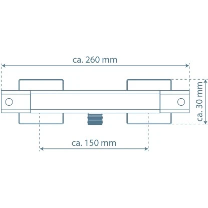 Schütte Thermostat-Duscharmatur Signo Chrom 4 Schütte Thermostat-Duscharmatur Signo Chrom – Bild 4